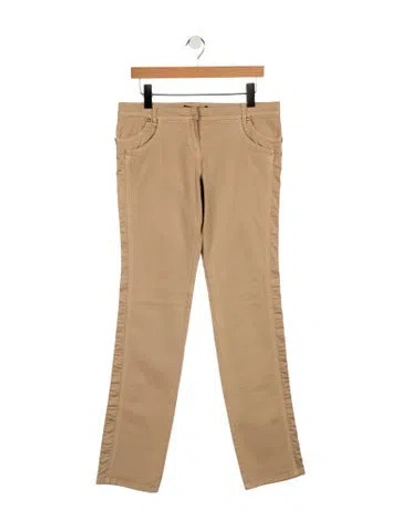 Pre-owned Roberto Cavalli Low-rise Straight Leg Jeans In Neutral