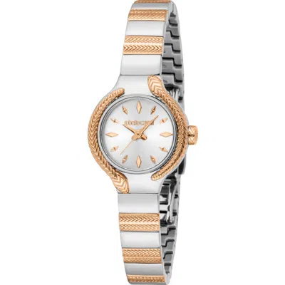 Roberto Cavalli Lunita Quartz Bracelet Watch, 24mm In Gold