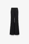 Roberto Cavalli Lurex Trousers In Black