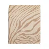 Roberto Cavalli Macro Zebrage Sateen Flat Sheet, King In Sabbia