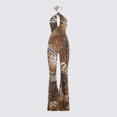 ROBERTO CAVALLI ROBERTO CAVALLI MULTICOLOR NYLON JUMPSUIT