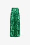 Roberto Cavalli Graphic Print Skirt In Green