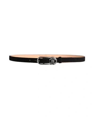 Roberto Cavalli Man Belt Black Size 39.5 Leather
