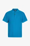 Roberto Cavalli Man Cotton Polo In Deep Blue