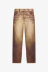 Roberto Cavalli Faded-effect Jeans In Brown