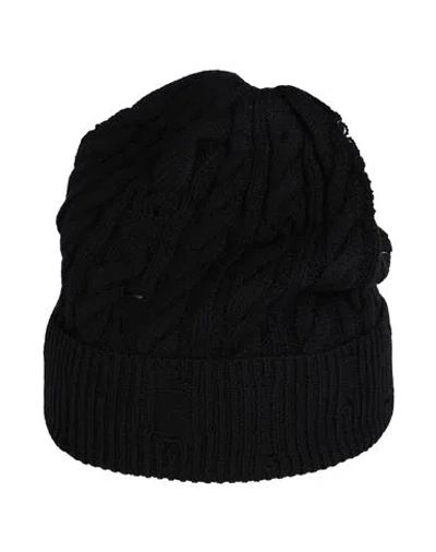 Roberto Cavalli Man Hat Black Size Onesize Wool