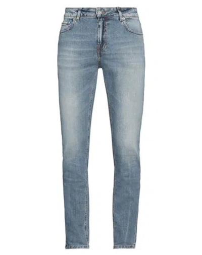 Roberto Cavalli Man Jeans Blue Size 34 Cotton, Elastane