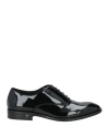 Roberto Cavalli Man Lace-up Shoes Black Size 9 Leather In Black