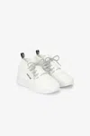 Roberto Cavalli Man Leather Running Shoes In White