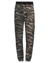 Roberto Cavalli Man Pants Military Green Size L Cotton In Green