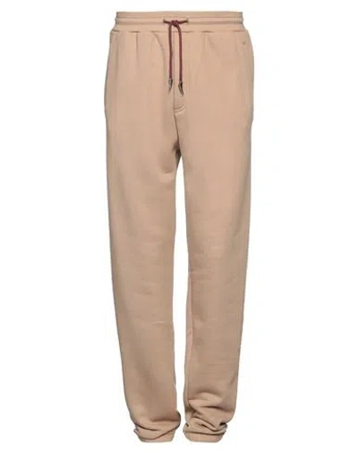 Roberto Cavalli Man Pants Sand Size L Cotton In Beige