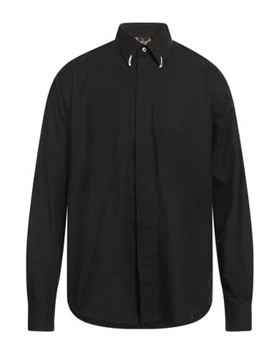Roberto Cavalli Man Shirt Black Size 46 Cotton