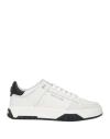 Roberto Cavalli Man Sneakers Off White Size 8 Leather In White