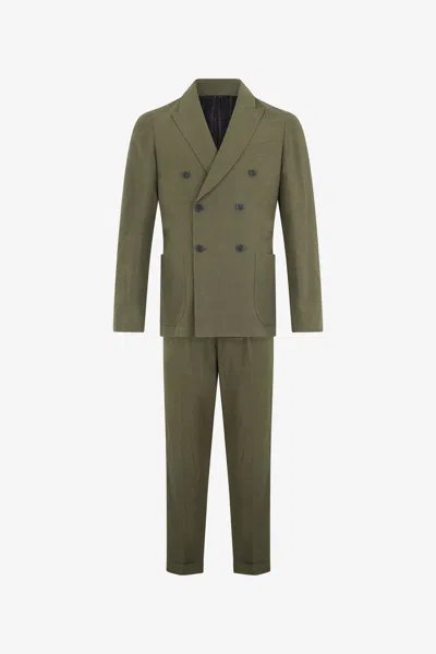 Roberto Cavalli Man Suit In Military Green