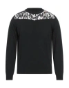 Roberto Cavalli Man Sweater Black Size Xxl Cotton In Black