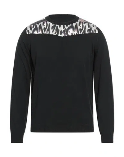 Roberto Cavalli Man Sweater Black Size Xxl Cotton