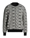 Roberto Cavalli Man Sweater Off White Size L Wool In Off White