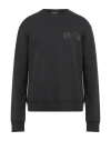 Roberto Cavalli Man Sweatshirt Black Size Xl Cotton In Black