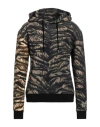 Roberto Cavalli Man Sweatshirt Military Green Size L Cotton In Green