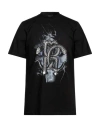 Roberto Cavalli Mirror Snake-print T-shirt In Black