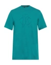 Roberto Cavalli Logo-print Cotton T-shirt In Green