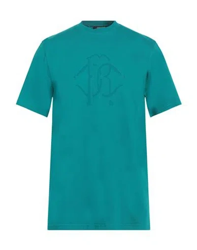Roberto Cavalli Logo-print Cotton T-shirt In Green