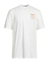 Roberto Cavalli Man T-shirt White Size L Cotton