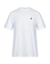 Roberto Cavalli Man T-shirt White Size L Cotton In White