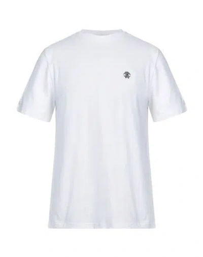 Roberto Cavalli Man T-shirt White Size L Cotton
