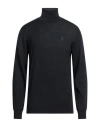 Roberto Cavalli Man Turtleneck Midnight Blue Size Xxl Wool, Acrylic