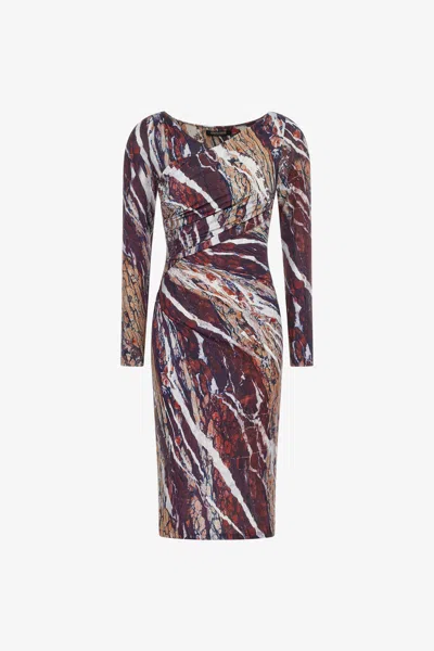 Roberto Cavalli Marble Print Dress