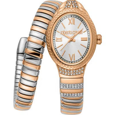 Roberto Cavalli Marea Quartz Bracelet Watch, 22mm X 33.5mm In Gold