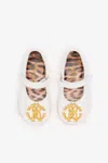 Roberto Cavalli Mary Janes With Golden Rc Monogram