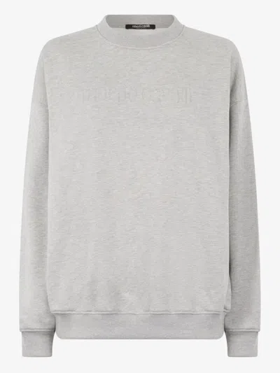 ROBERTO CAVALLI MÉLANGE-EFFECT SWEATSHIRT