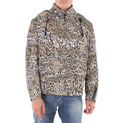 Roberto Cavalli Men's Animal Oddity-print Windbreaker Jacket In Multi