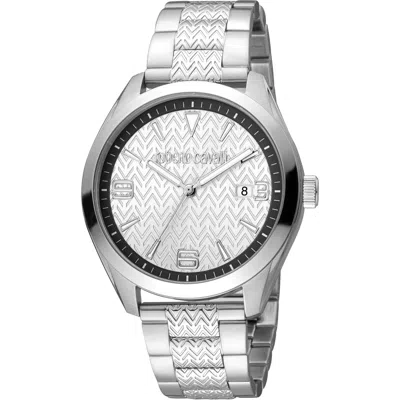 Roberto Cavalli Men's Classic Silver Dial Watch