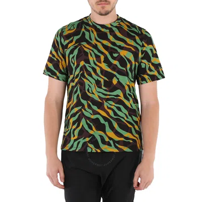 Roberto Cavalli Men's Jungle / Aragonite Tiger Twiga Print T-shirt In Multi