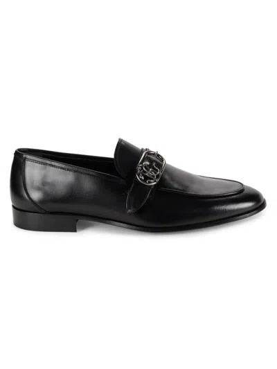 Roberto Cavalli Men's Leather Bit Loafers In Black | ModeSens