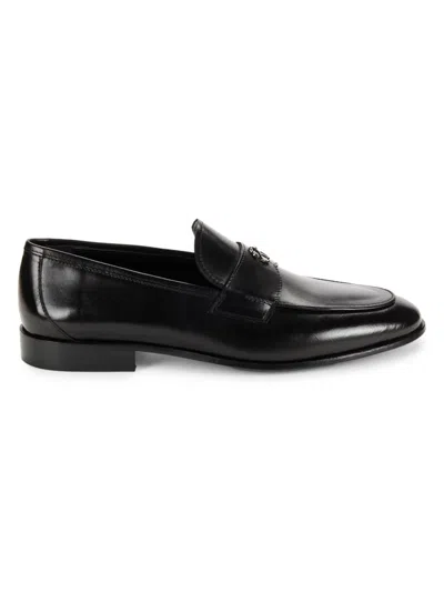 Roberto Cavalli Men's Leather Bit Loafers In Black