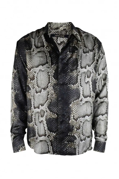 Roberto Cavalli Men Shirt In Gray