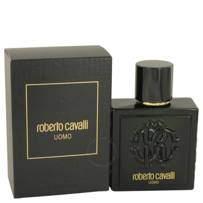 Roberto Cavalli Men's Uomo Edt Spray 3.4 oz (100 Ml) In Black