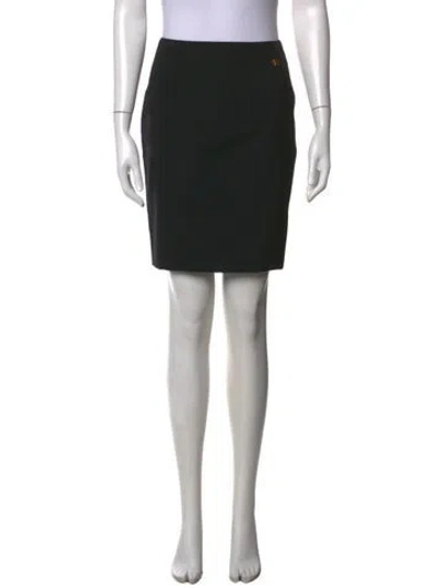 Pre-owned Roberto Cavalli Mesh Accents Mini Skirt In Black