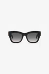 Roberto Cavalli Metal And Acetate Combination Sunglasses In Shiny Black