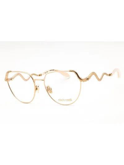Roberto Cavalli Metal Cat Eye Women's Eyeglasses - Vrc053m In Gold