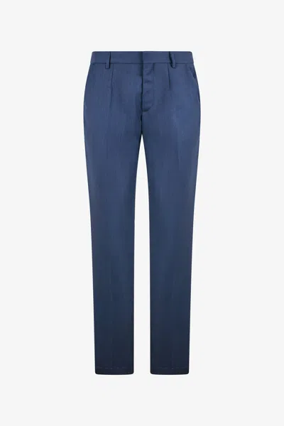 Roberto Cavalli Mid-rise Pants In Blue
