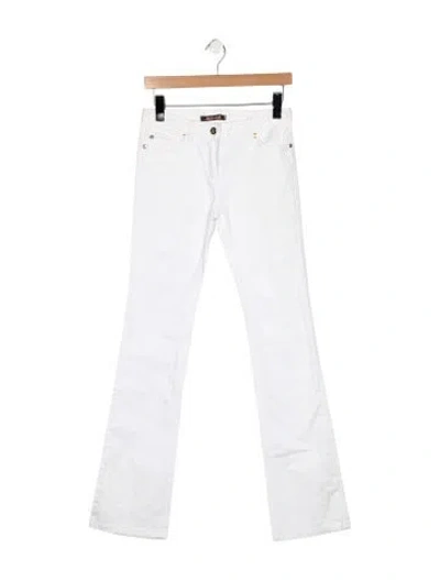Pre-owned Roberto Cavalli Mid-rise Flared Jeans In Blue