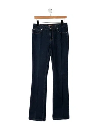 Pre-owned Roberto Cavalli Mid-rise Flared Jeans In Blue