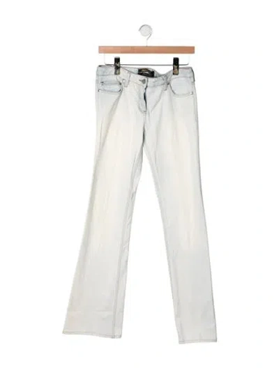 Pre-owned Roberto Cavalli Mid-rise Flared Jeans In Neutrals