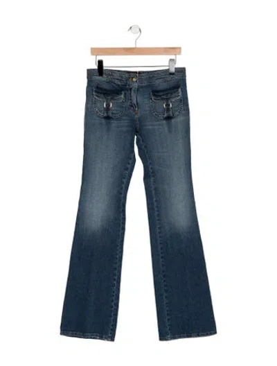 Pre-owned Roberto Cavalli Mid-rise Flared Jeans W/ Tags In Blue