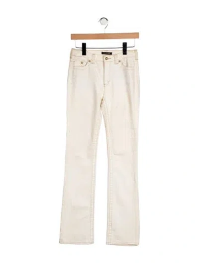 Pre-owned Roberto Cavalli Mid-rise Flared Jeans In Yellow